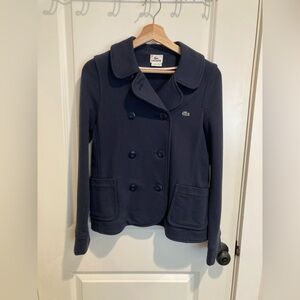 Lacoste women’s vintage Dark Blue Double-Breasted Jacket